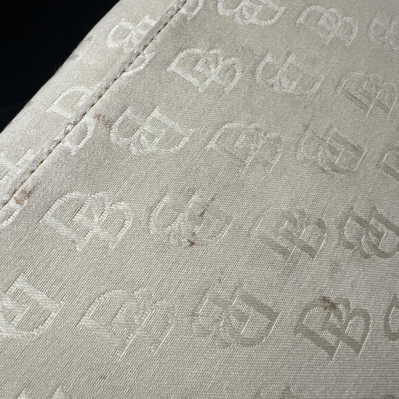 DOONEY & BOURKE Light Tan MEDIUM Canvas Leather Snap Handbag - Picture 11 of 16